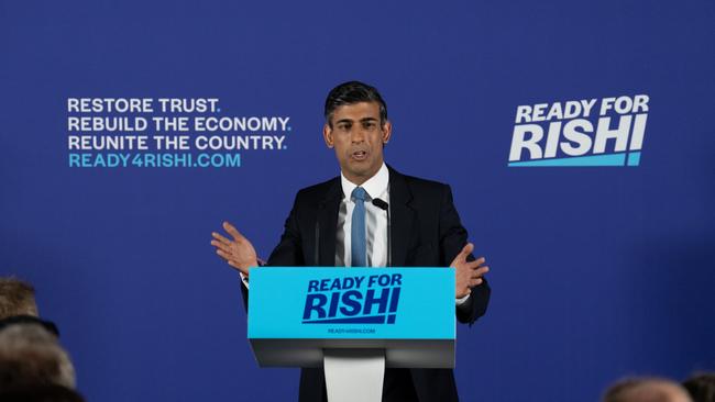 Rishi Sunak is the favourite to take over as PM. Picture: Getty Images.