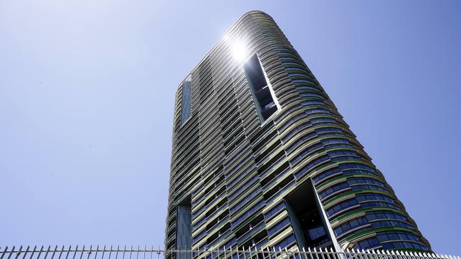 Confidence in buying high-rise apartments has dropped following two incidents of cracks appearing. First was the Opal Tower. Picture: John Appleyard