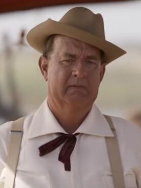 Hanks as Colonel Tom Parker in Elvis.