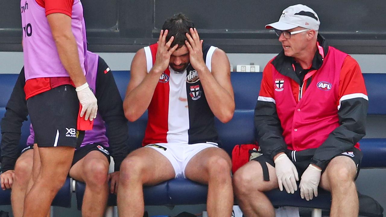 Saint Paddy McCartin suffered his eighth concussion in five seasons.