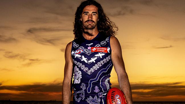 Dockers skipper Alex Pearce had a hand in this year’s design. Picture: Instagram