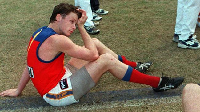 Dejected Fitzroy captain Brad Boyd after the final match. Picture: HWT