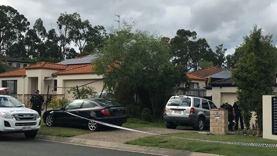 Police arrived at the scene just after 11am and established a crime scene. Picture: 7 News Gold Coast