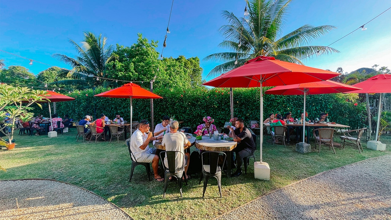 <h2>4. Ocean-side dining</h2><p><a href="https://www.nasamaresort.com/dine.html" target="_blank" rel="noopener">Cafe Vila Restaurant and Bar</a>, in the grounds of Nasama Resort, is the place to be seen in Vanuatu. Drive 10 minutes out of Port Vila and you&rsquo;ll find the restaurant and bar on a peninsula beside the ocean. Order a cocktail in the garden terrace bar, which bustles with activity every night, or eat next door at <a href="https://www.nasamaresort.com/dine.html" target="_blank" rel="noopener">Three Pigs Restaurant &amp; Bar</a> which boasts the best wood-fired pizzas in the islands.</p><p><a href="https://www.nasamaresort.com/" target="_blank" rel="noopener">Nasama Resort</a> also offers a private beach, infinity pool and rooms looking across a stunning bay out to neighbouring Erakor Island.</p>