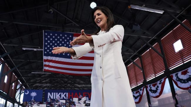 Nikki Haley launches her US presidential campaign in Charleston, South Carolina, on Thursday (AEDT). Picture: AFP