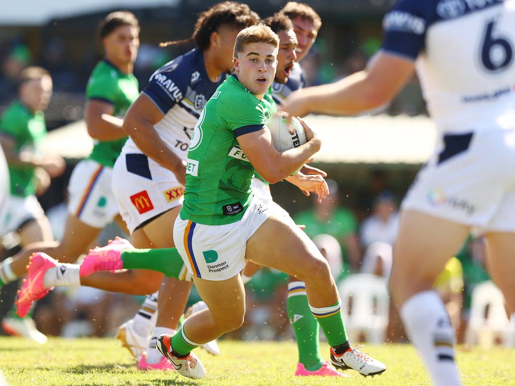 Chevy Stewart has already has already tasted NRL action with Canberra. (Photo by Mark Nolan/Getty Images)