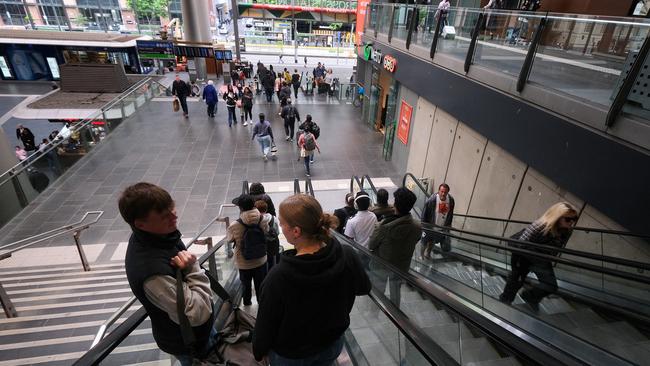 Southern Cross Station is a relatively modern transport hub that’s cold and horrible. Picture: Luis Enrique Ascui