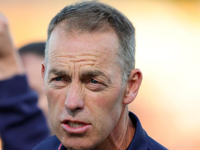 ADELAIDE, AUSTRALIA - APRIL 5: Alastair Clarkson, Senior Coach of the Kangaroos during the round four AFL match between Brisbane Lions and North Melbourne Kangaroos at Norwood Oval, on April 5, 2024, in Adelaide, Australia. (Photo by Sarah Reed/Getty Images)