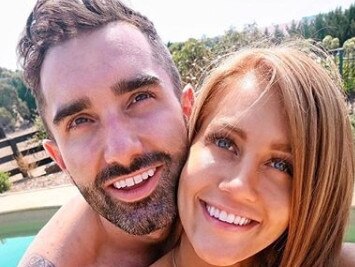 Ali Oetjen with reality tv beau Taite Radley. Pic: Instagram - allgood to use, Ali has given me permission!
