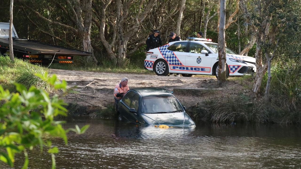 Emergency services were called to reports of a car in Stumers Creek on August 3.