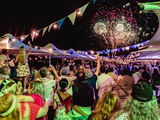 New Year’s Eve fireworks at the Taste of Summer. Picture: Linda Higginson