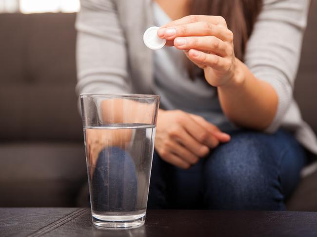 Take an antacid tablet before going to bed, a doctor describes it as a ‘lifesaver’ hangover trick. Picture: iStock