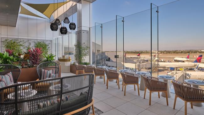 Sky Deck terrace has seating for 26 guests.