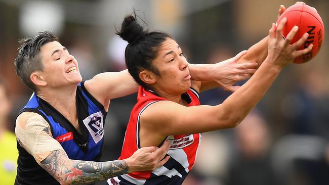 Darcy Vescio was best on ground and will play for Carlton in the AFL Women’s league in 2017. Picture: Getty