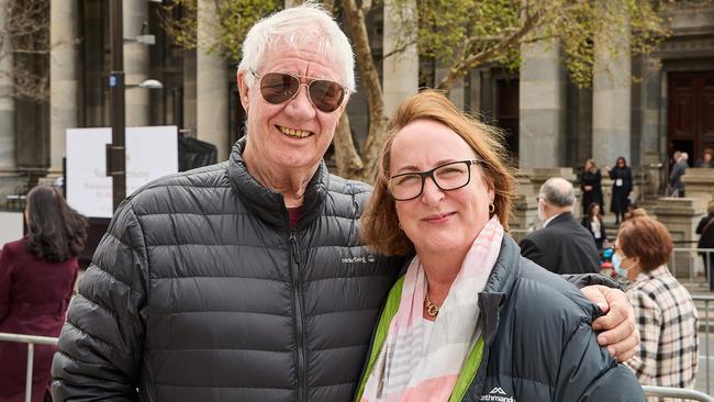 At Parliament House in North Terrace, people witnessed the proclamation of King Charles III. Picture: Matt Loxton