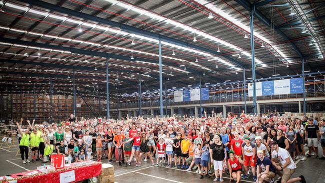 The Sydney Basket Brigade donated 3100 baskets this Christmas. Picture supplied