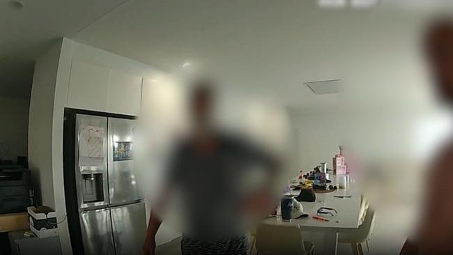 Body cam footage shows the moment two people were arrested during a drug bust in Cairns. Picture: Supplied.