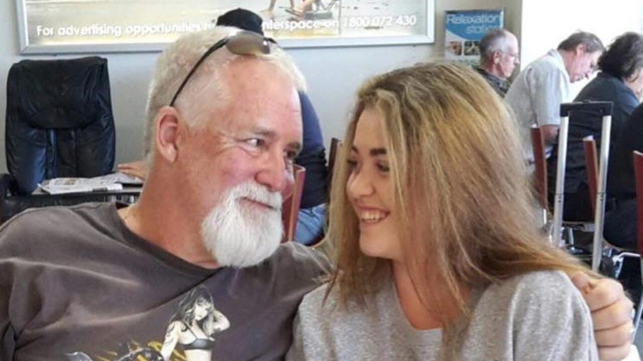 Hannah Atherton, 19, was the pillion passenger on her 60-year-old father Alan Atherton’s Harley Davidson as part of a birthday ride when tragedy struck about 10.25am on Monday April 18. Picture: Facebook