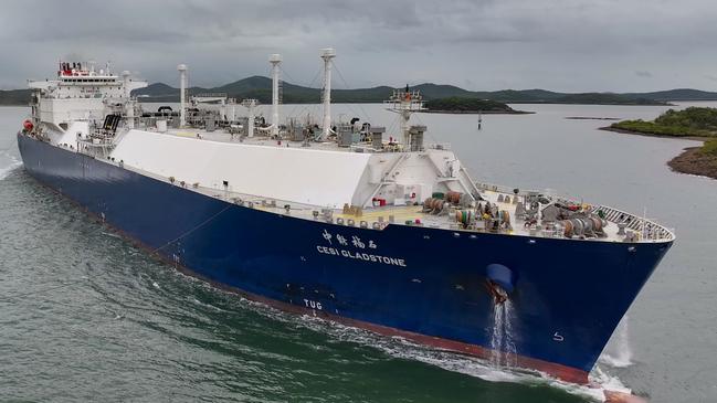 APLNG’s 1000th Cargo of LNG leaving Gladstone Harbour. Picture - Supplied