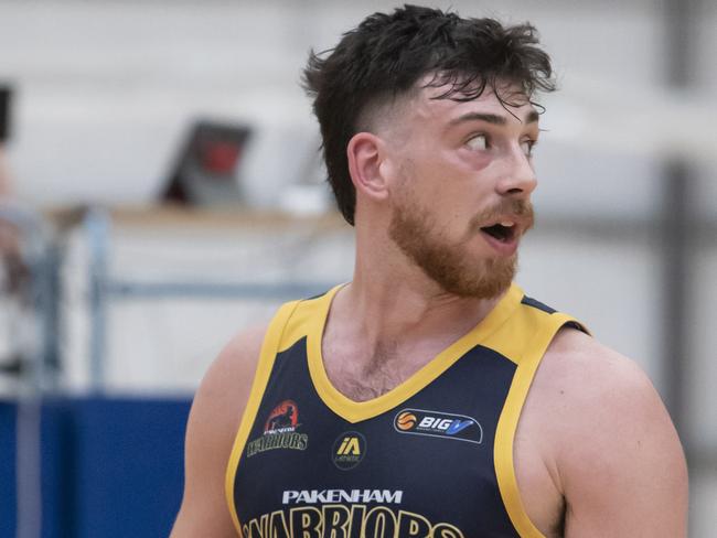 Joe Davis came up big for Pakenham. Photo: Basketball Victoria.