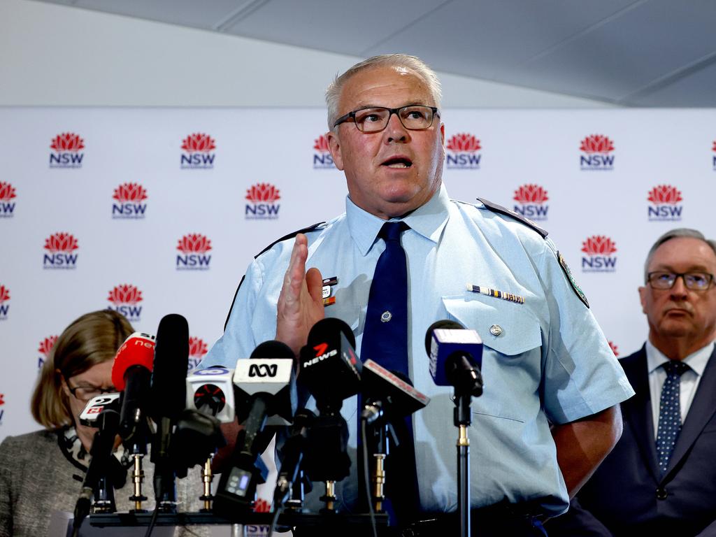 SYDNEY, AUSTRALIA – NewsWire Photos JUNE 17, 2021: NSW Police Deputy Commissioner Gary Worboys speaks during a COVID-19 update in Sydney. Picture: NCA NewsWire / Dylan Coker