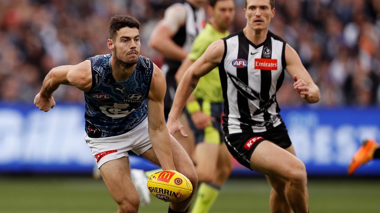 Gun recruit George Hewett missed seven games through injury. Picture: Dylan Burns/AFL Photos