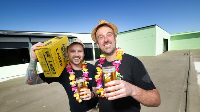 Karl van Buuren and Joshua Uljans will open a new Moon Dog venue in Frankston. Picture: Tony Gough