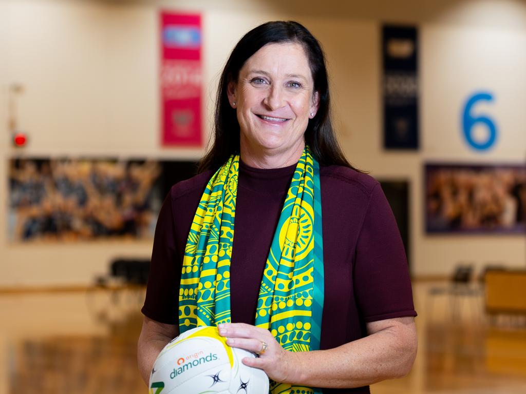 Stacey West announced as the new CEO of Netball Australia at the State Sport Centre Parkville, Melbourne. Photo: Joanna Margiolis, Netball Australia