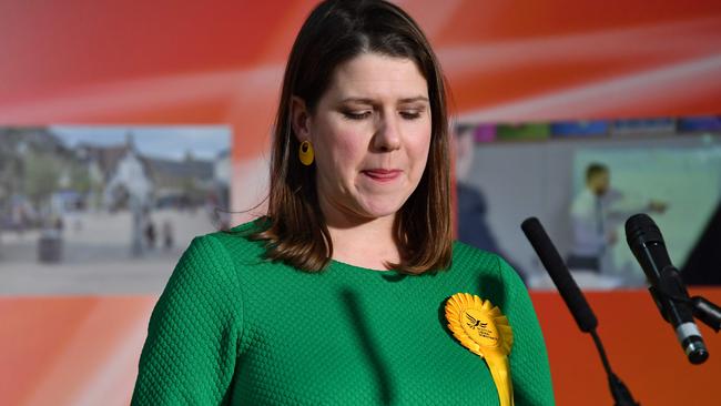 Liberal Democrat leader Jo Swinson has lost her seat. Picture: AFP.