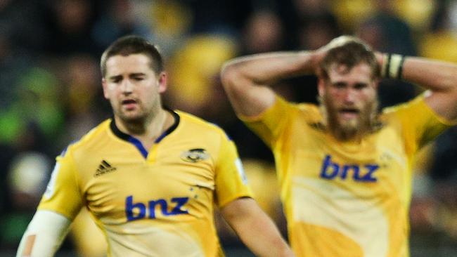 Dane Coles (left) will start for the Hurricanes while Brad Shields (right) drops to the bench.