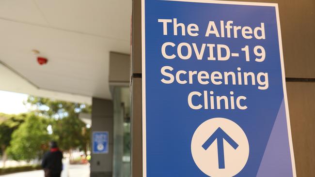 The COVID-19 clinic at The Alfred hospital in Melbourne. Picture: Getty Images