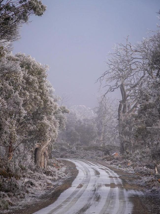 Stunning images of a wintry Central Highlands. Image: Gill Dayton/ Tassie Apple Spice photography.