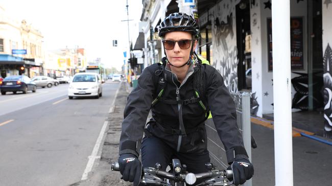 Katie Rose cycles the stretch of road between Brunswick Rd and Union St for work every day.