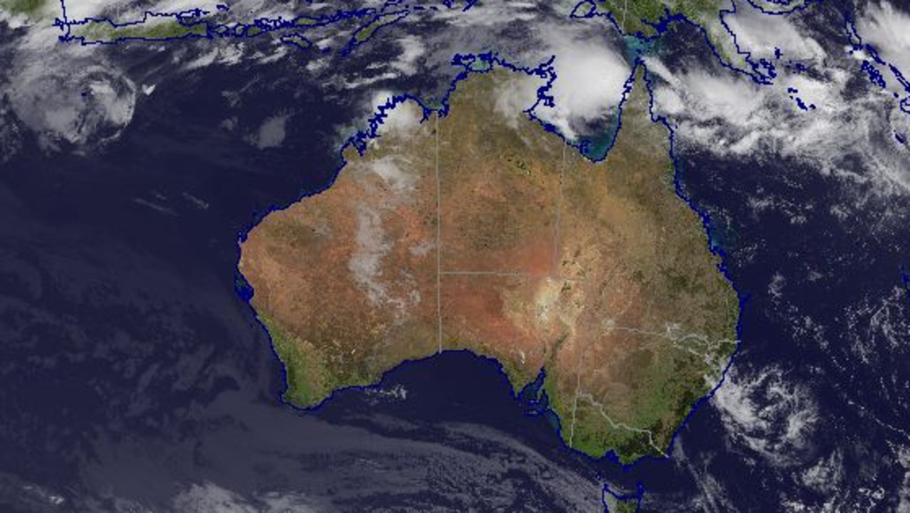 Satellite images show Tropical Cyclone Penny as it approaches Weipa on the western Cape. SOURCE: Bureau of Meteorology