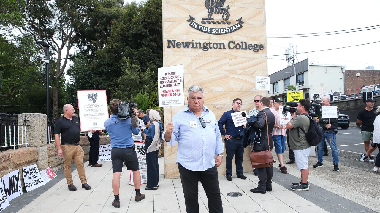 Ex-student Tony Retsos graduated in 1977 and wanted his first grandson to attend the school in a family tradition. Picture: NCA NewsWire / Gaye Gerard