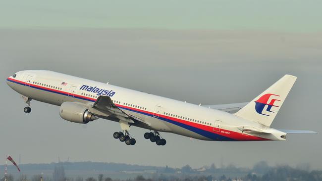 Malaysia Airlines Flight 370 shown on takeoff in 2011. Picture: Supplied