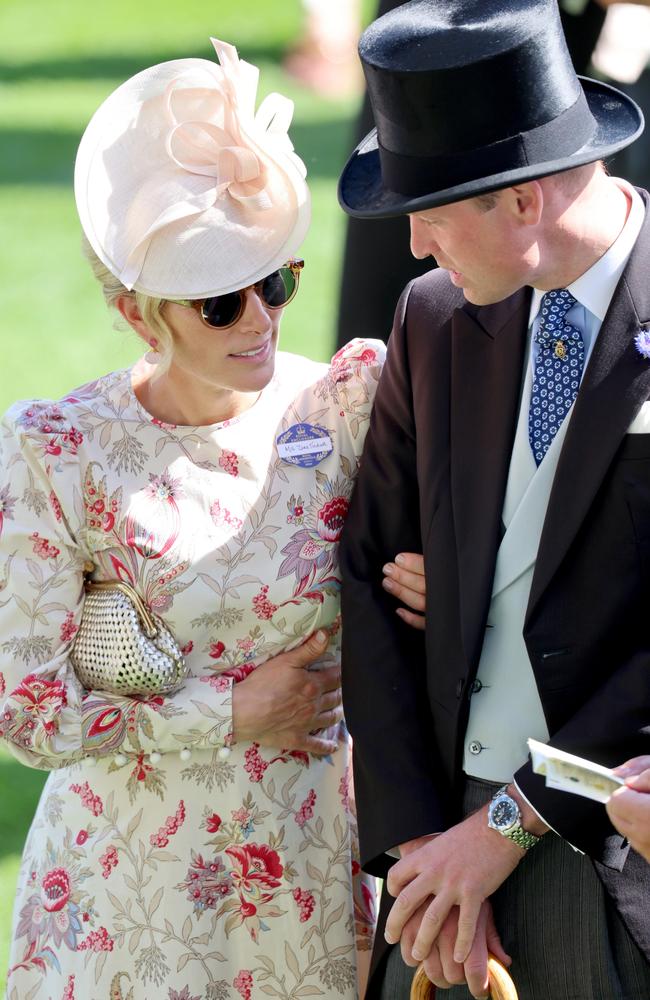 Zara Tindall and Prince William on day two of Royal Ascot. Picture: Getty Images