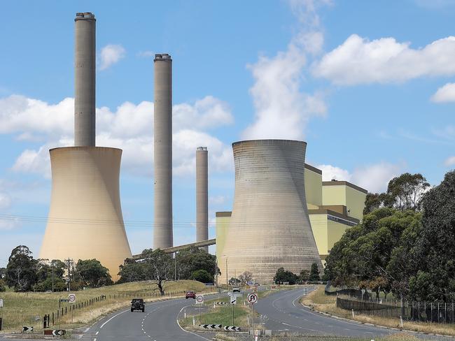 NETWORK SPECIAL.  MUST TALK WITH NETWORK PIC DESK BEFORE PUBLISHING.     The Loy Yang Power Station on the outskirts of the city of Traralgon in south-eastern Victoria. Picture: Ian Currie