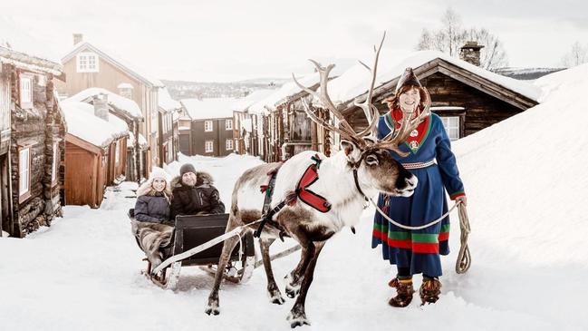 Christmas time in Roros, Norway.