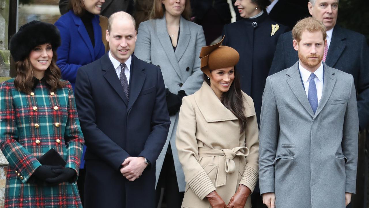 Meghan had her first Christmas with her then-fiance’s family in 2017. Picture: Chris Jackson/Getty Images