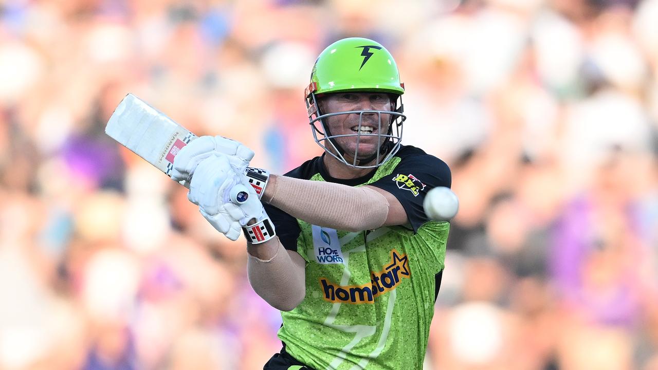 David Warner made 405 runs for the Sydney Thunder. Picture: Steve Bell/Getty Images