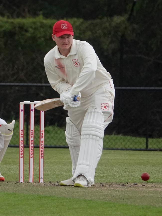 Wyatt felt on from his third ball. Picture: Valeriu Campan