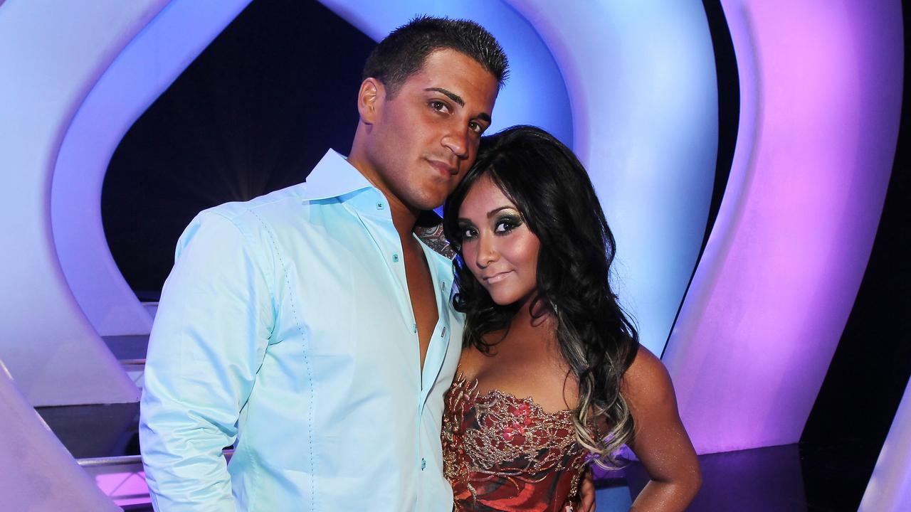 Reality star Nicole 'Snooki' Polizzi and husband Jionni LaValle. Picture: Getty