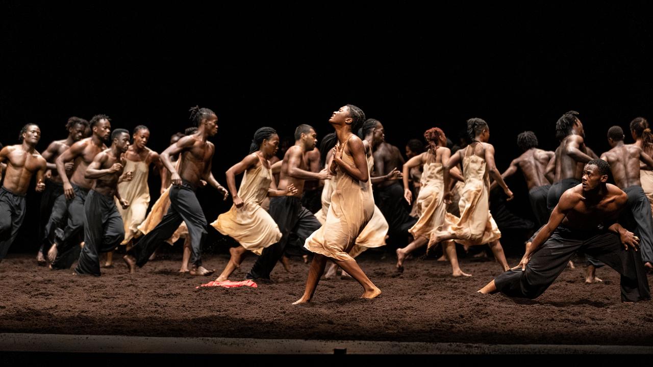 Dancers from 14 African countries in Pina Bausch's The Rite of Spring. Picture: Andrew Beveridge, supplied