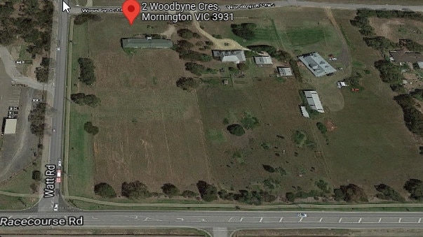 Land on the corner of Watt and Racecourse roads in Mornington has been earmarked for a 58 lot subdivision. Picture: supplied, Google Maps