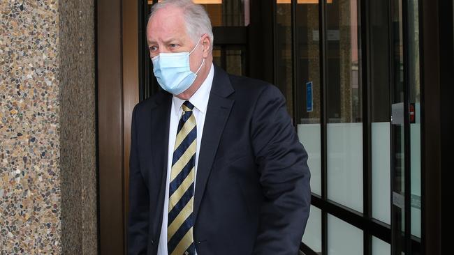 Former Detective Paul Mayger leaving the Supreme Court in Sydney. Picture: NCA Newswire / Gaye Gerard