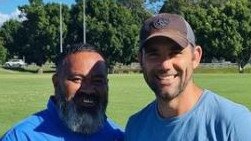 Cam Smith has been spotted training on the Gold Coast. Picture: Facebook/Mudgeeraba Redbacks, Junior Vice President (Savili Sega) bumped into the legend himself Cam Smith