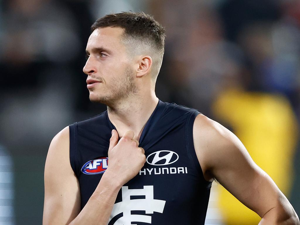 Orazio Fantasia has two goals in seven games for Carlton. Picture: Michael Willson/AFL Photos via Getty Images