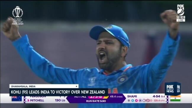 India tops world cup standings after win over NZ