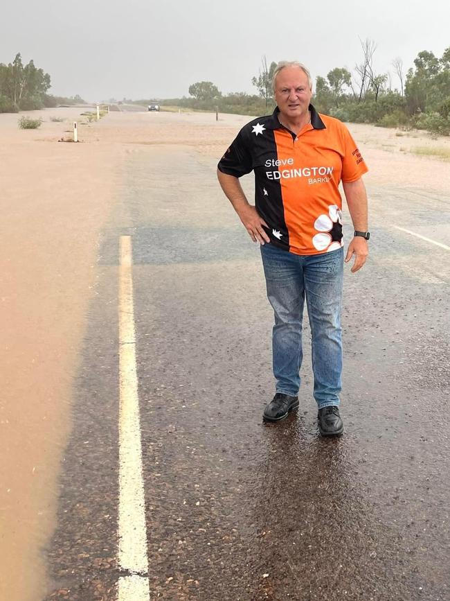 Barkly MLA Steve Edgington says more must be done to flood-proof the Stuart Hwy. Picture: Supplied.